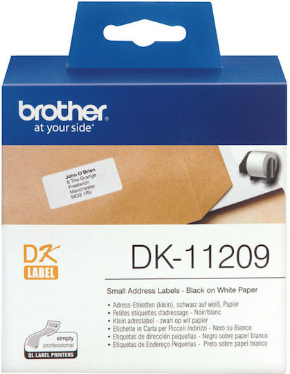 Brother Self-Adhesive Labels for Label Printer 62x29mm 3pcs