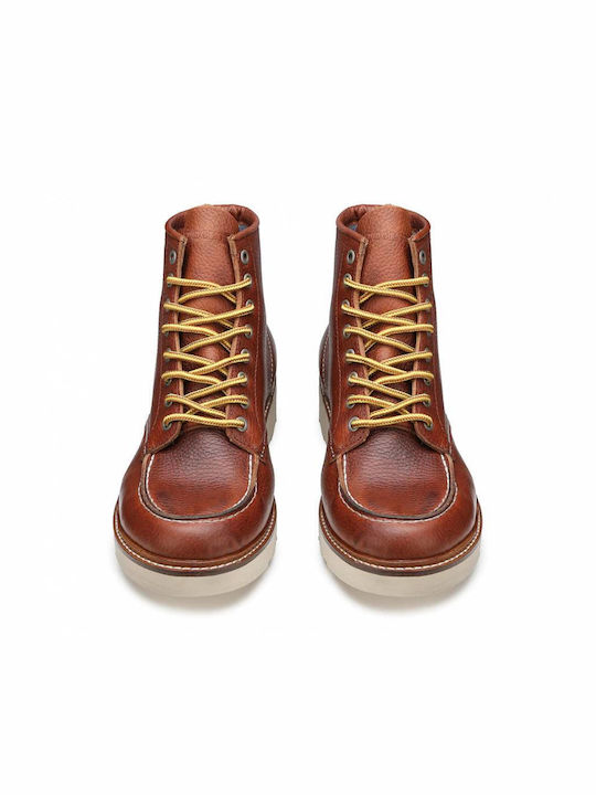 Oakland 1726 Men's Leather Boots Brown