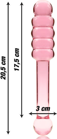 Ibiza Γυάλινο Dildo Ροζ 20.5cm