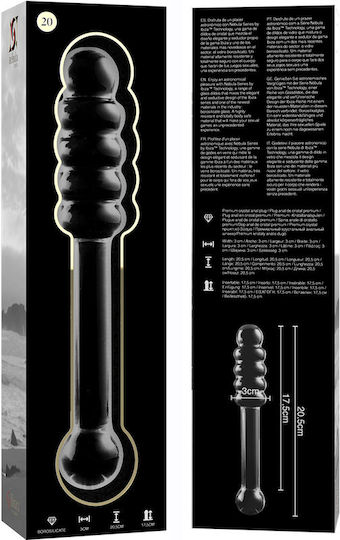 Ibiza Γυάλινο Dildo Διάφανο 20.5cm