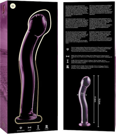 Ibiza Γυάλινο Dildo Ροζ 18.5cm