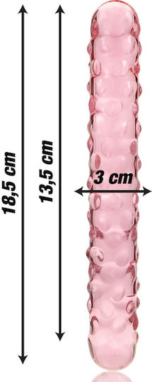 Ibiza Γυάλινο Dildo Ροζ 18.5cm