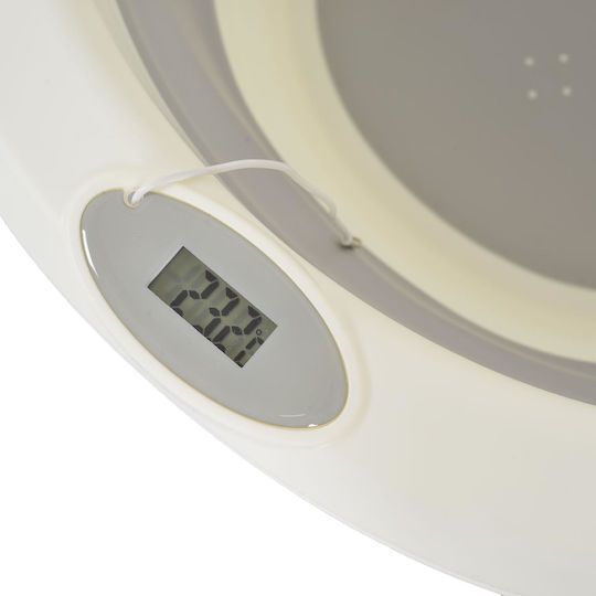 Cangaroo Foldable Baby Bath with Thermometer Gray