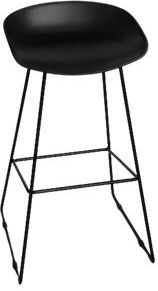 Metallischer Gartenhocker Van Schwarz 10 Stück 43x42x85cm Metallischer Gartenhocker Van Schwarz 10 Stück 43x42x85cm