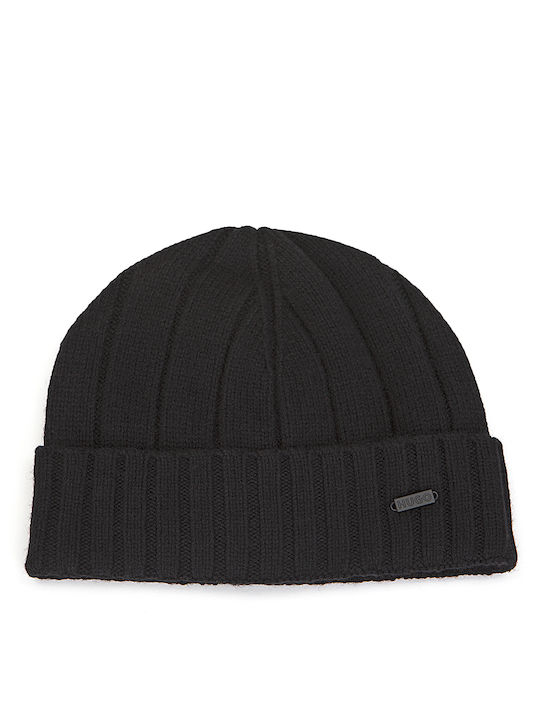 Hugo Boss Knitted Beanie Cap Black