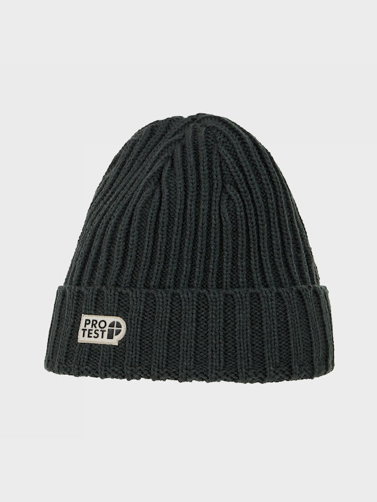 Protest Beanie Unisex Beanie Gestrickt in Gray Farbe