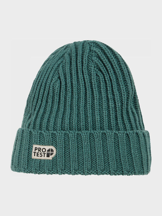 Beanie Unisex Σκούφος Πλεκτός σε Πράσινο χρώμα