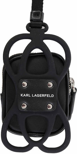 Karl Lagerfeld Case in Black color for Apple AirPods 1 / AirPods 2