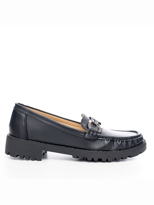 Antrin Damen Loafers in Schwarz Farbe