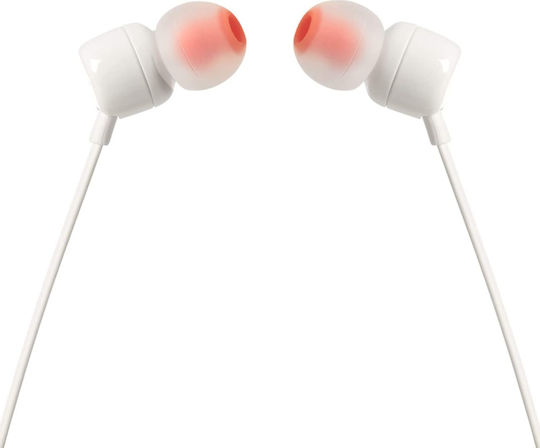 JBL T110 In-ear Handsfree Headphones with Connector 3.5mm White