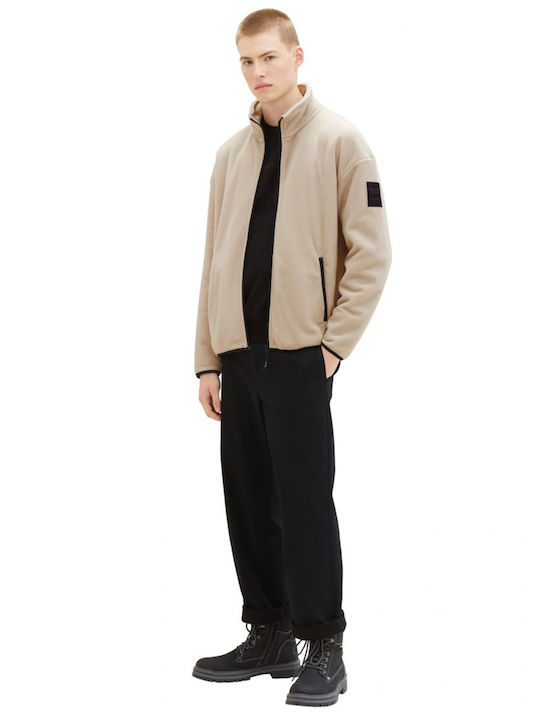 Men's Fleece Cardigan Cream