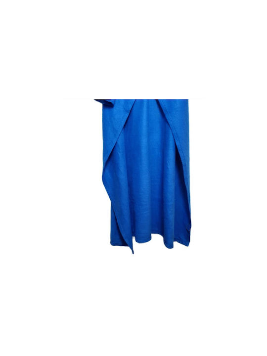 Κουβέρτα Fleece με Μανίκια 135x180εκ. Μπλε