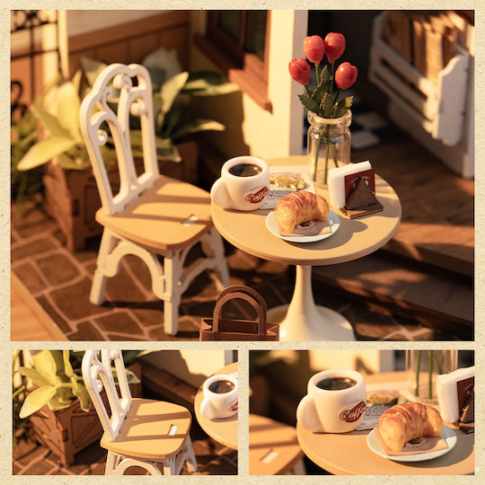 Robotime Παιχνίδι Κατασκευών Ξύλινo NO.17 Café για Παιδιά 14+ Ετών