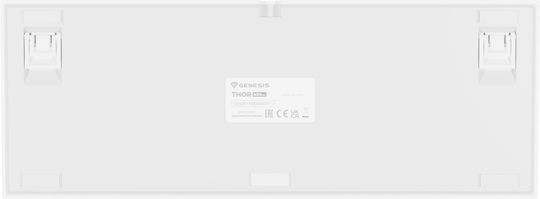 Genesis Thor 404 Gaming Mechanical Keyboard Tenkeyless with Gateron Yellow switches and RGB lighting (English US) White