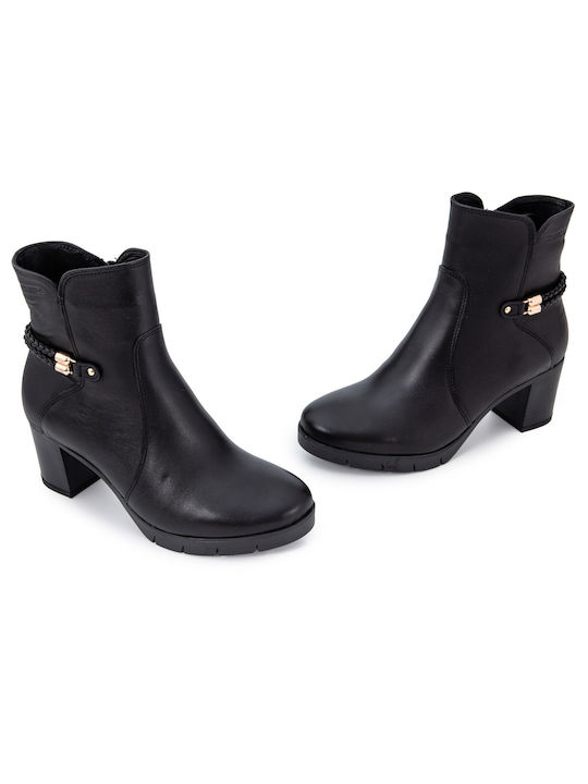 Softies Leather Women's Ankle Boots Black