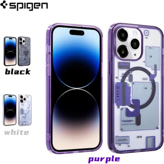 Spigen Ultra Hybrid Zero Back Cover Plastic Transparent Purple (iPhone 13)