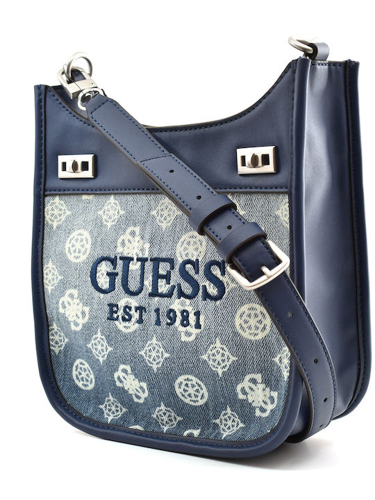 Guess Katey Damen Tasche Schulter Blau