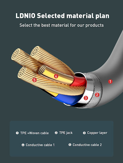Ldnio LC672L USB-C to Lightning Cable 30W Μπλε 2m