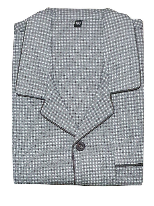 My pyjama Χειμερινή Ανδρική Πιτζάμα Γκρι