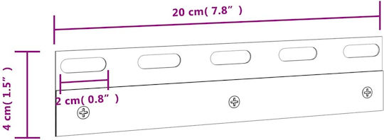 vidaXL Σίτα Παραθύρου Βιδωτή Πλισέ Inox Γκρι 4x20cm
