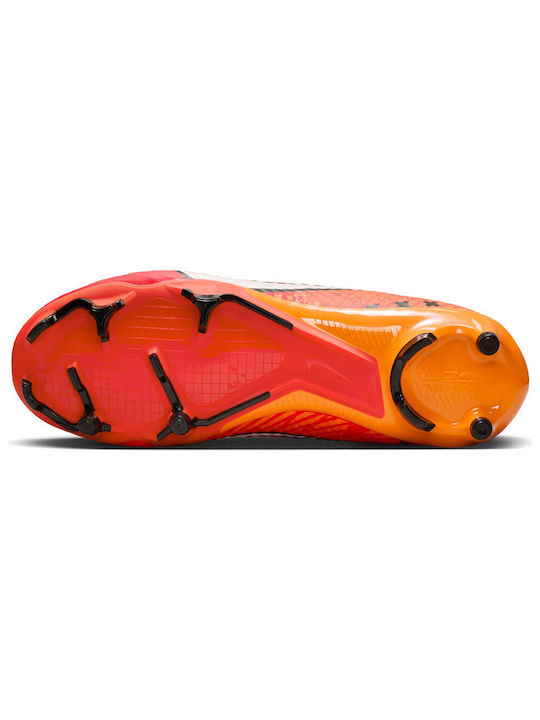 Nike MG Low Pantofi de fotbal with Cleats Light Crimson / Bright Mandarin / Μαύρο / Pale Ivory