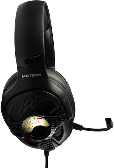 Meters Level Up Over Ear Gaming Headset με σύνδεση USB Carbon for PC / PS4
