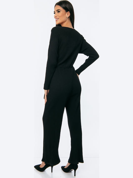 Women's Long-sleeved One-piece Suit Black