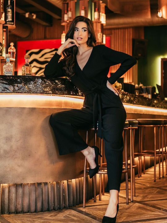 Women's Long-sleeved One-piece Suit Black