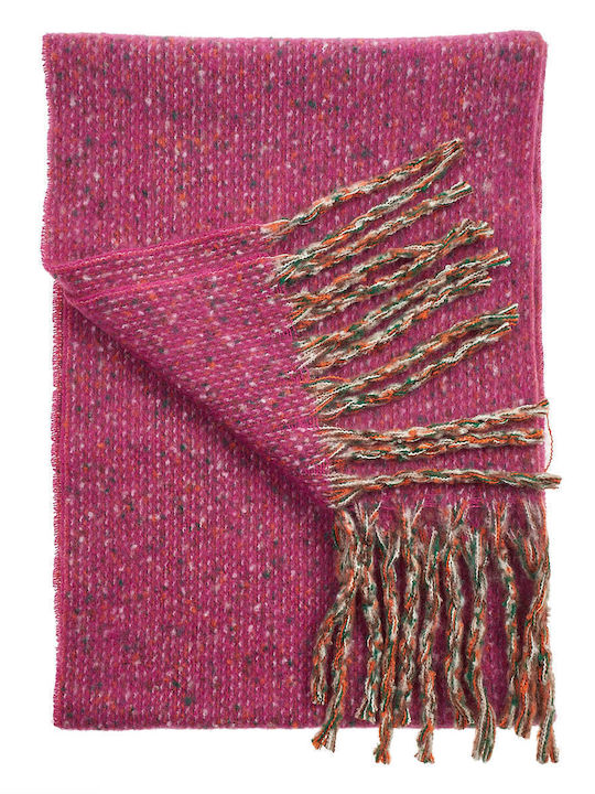 Verde Women's Wool Scarf Fuchsia