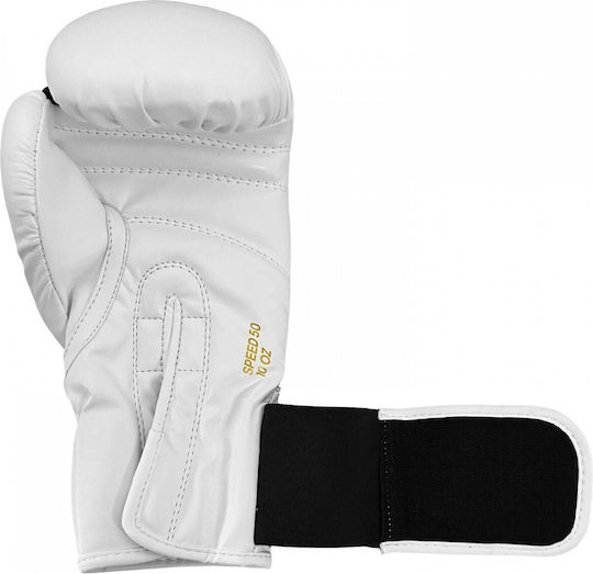 adidas Speed 50 de Copii Mănuși de Box pentru Competiție Albe