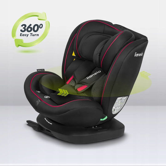 Lionelo Bastian Baby Car Seat i-Size with Isofix Black Red