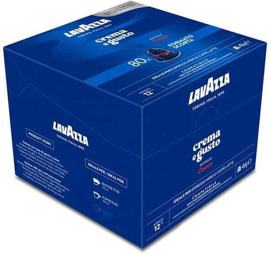 Lavazza Κάψουλες Espresso Crema&Gusto Classico Συμβατές με Μηχανή Nespresso 80caps