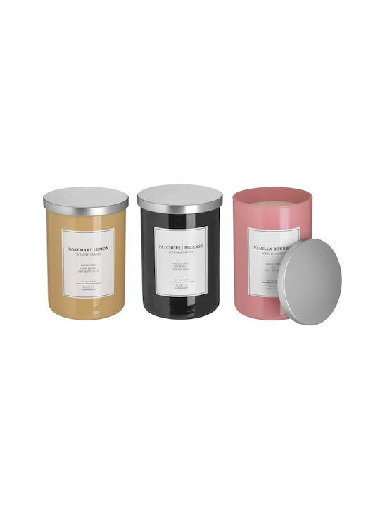 Click Scented Candle Jar with Scent Patchouli Black 15cm 1pcs