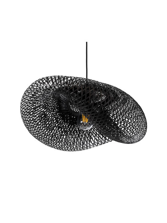 GloboStar Mexico Pendant Light Black Boho Grid with Socket E27 65x45cm