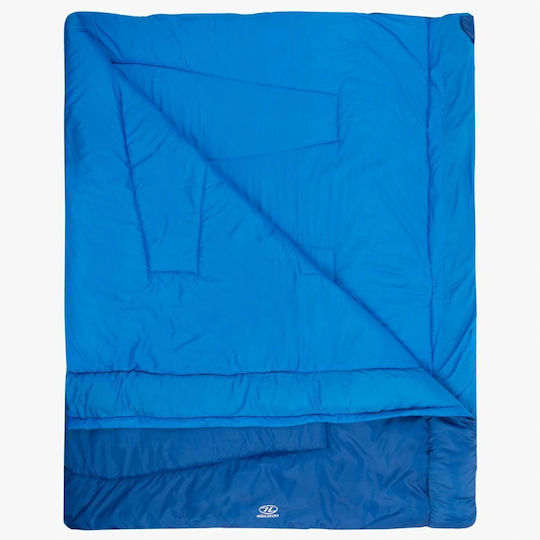 Highlander Sleeping Bag Διπλό 2 Εποχών 250 Μπλε