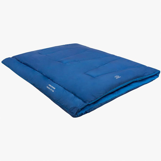 Highlander Sleeping Bag Διπλό 2 Εποχών 250 Μπλε