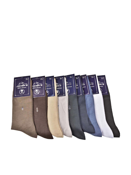 Jokers Men's Solid Color Socks Light Gray
