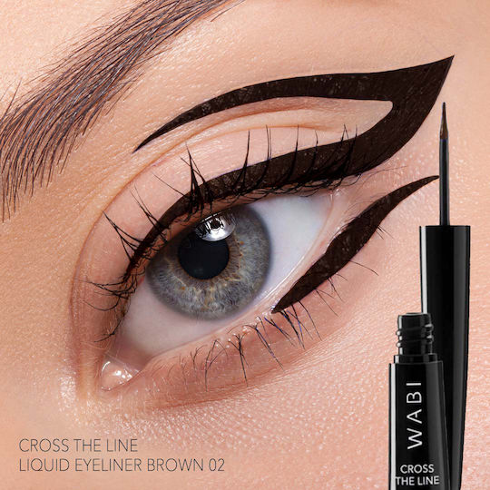 Wabi Beauty Cross Line Flüssiger Augenkonturenstift 02 Braune 4ml