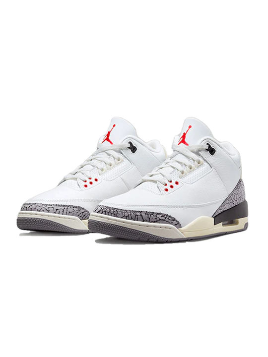 Jordan Air Jordan 3 Retro Bărbați Sneakers Summit White / Fire Red / Black / Cement Grey