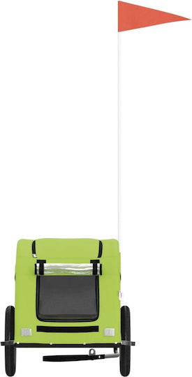 vidaXL Dog Carrying Green Stroller for 30kg Pets L124xW53xH53cm