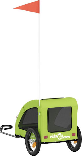 vidaXL Dog Carrying Green Stroller for 30kg Pets L124xW53xH53cm