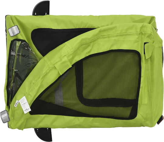 vidaXL Dog Carrying Green Stroller for 30kg Pets L124xW53xH53cm
