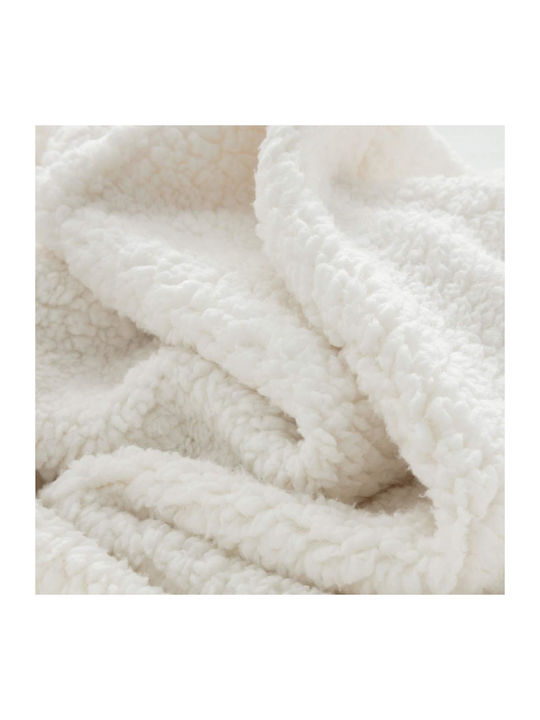 Saray Home Shaggy Sherpa Fleece Single Blanket 150x200cm Σάπιο μήλο