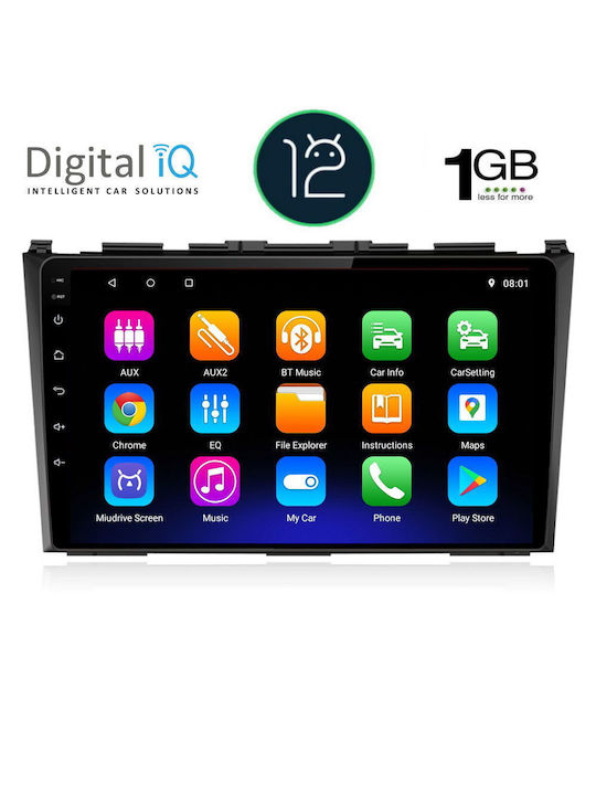 Digital IQ Car Audio System for Honda CR-V 2006-2012 (Bluetooth/USB/WiFi/GPS/Apple-Carplay/Android-Auto) with Touch Screen 9"