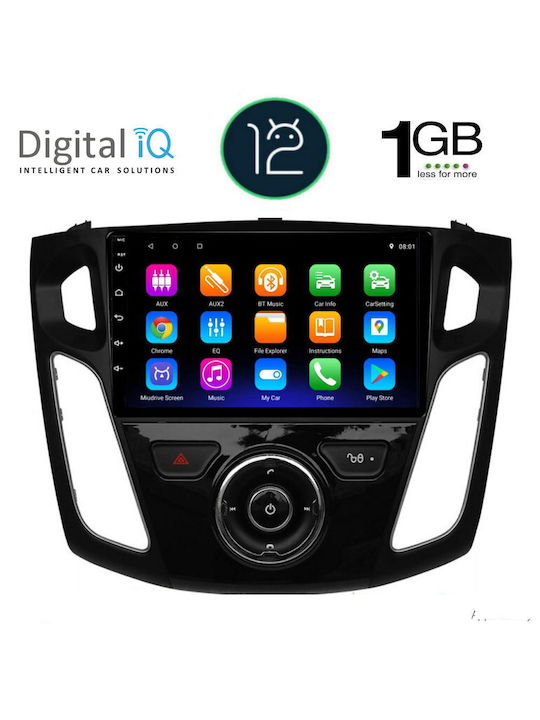 Digital IQ Sistem Audio Auto pentru Ford Concentrare 2011-2018 (Bluetooth/USB/WiFi/GPS/Apple-Carplay/Android-Auto) cu Ecran Tactil 9"