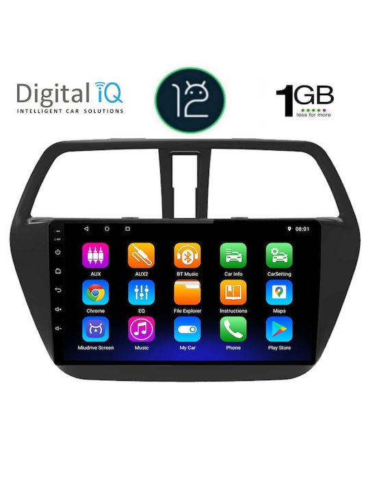 Digital IQ Car Audio System for Suzuki SX4 2014> (Bluetooth/USB/WiFi/GPS/Apple-Carplay/Android-Auto) with Touch Screen 9"