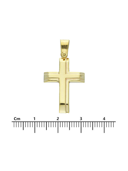 Mentzos White Gold Cross 14K Code