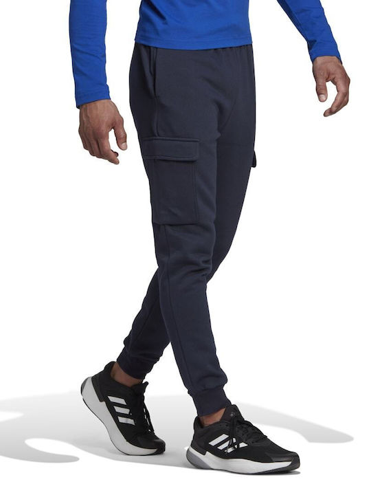 Essentials Cargo Sweatpants with Elastic Blue