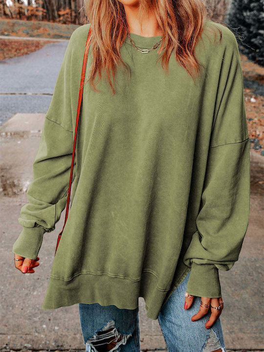 Amely Women's Long Sleeve Sweater Green