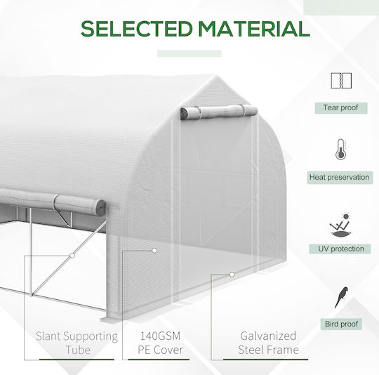 Outsunny 845-924V00WT Greenhouse Tunnel